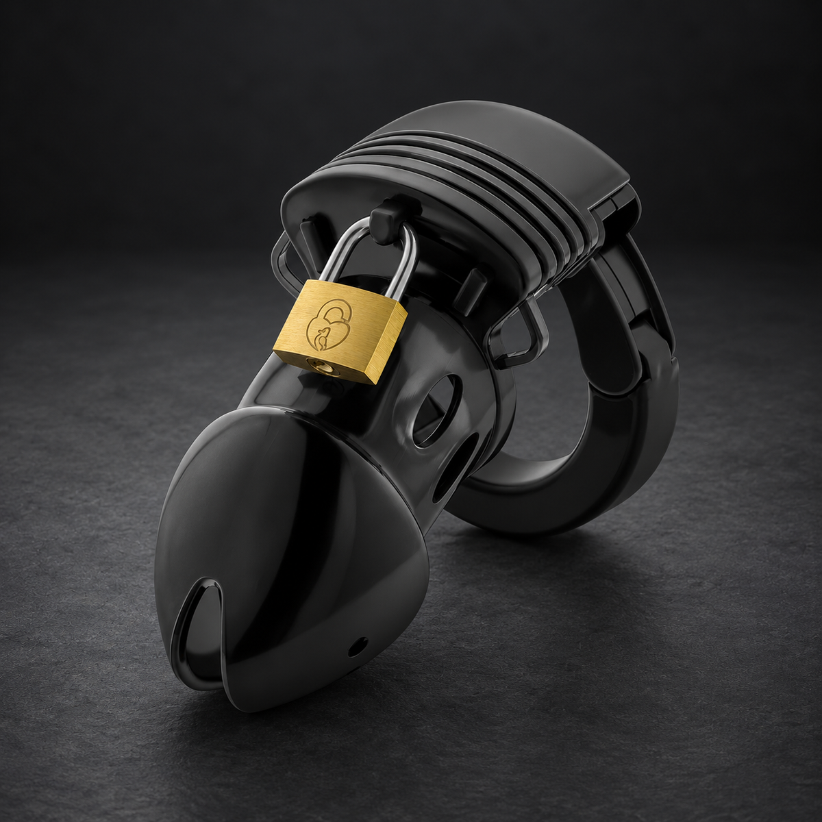 Addicted Toys Locked Chastity Depths Penis Chastity Cage, 7.5 cm