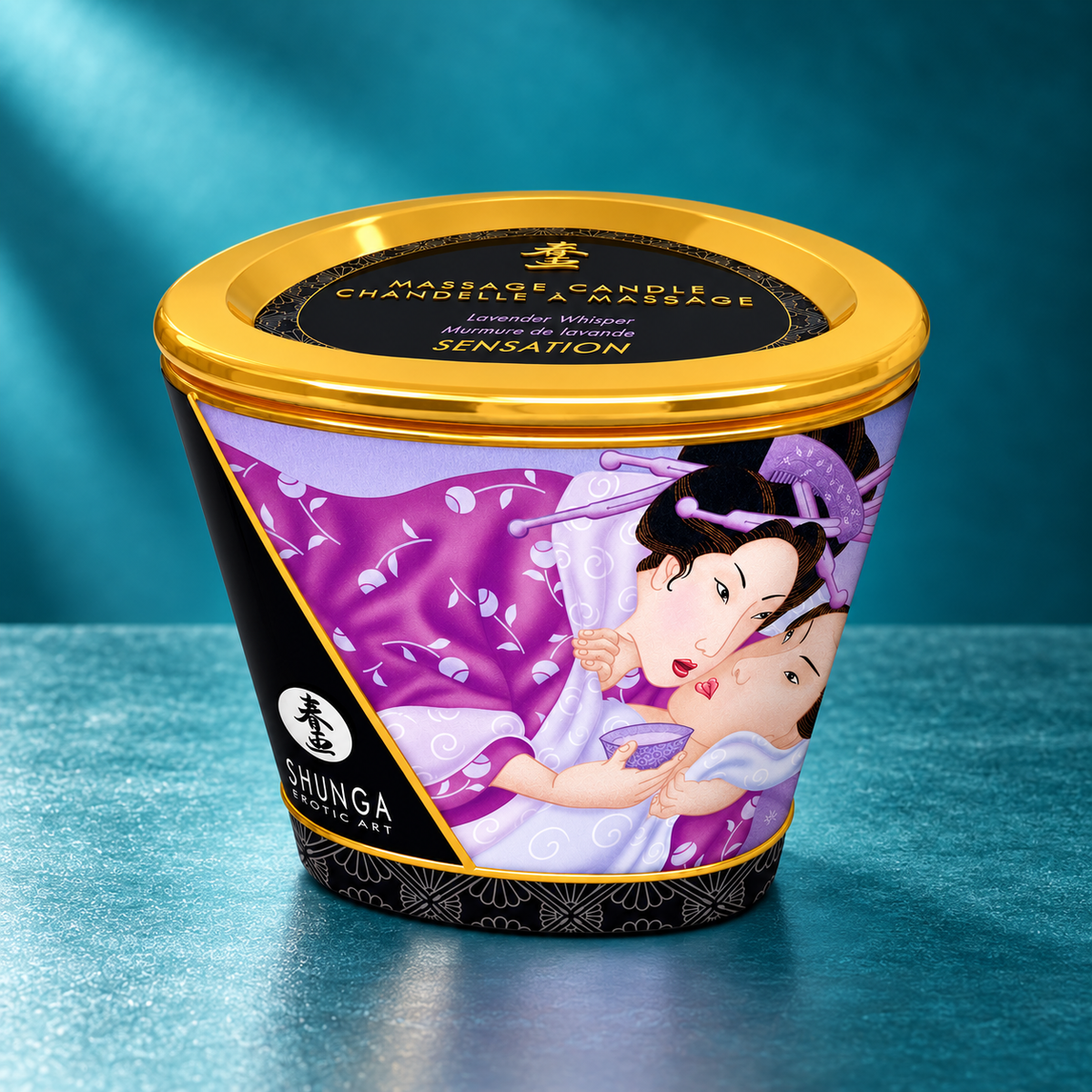 Shunga Massage candle, lavender, 170 ml
