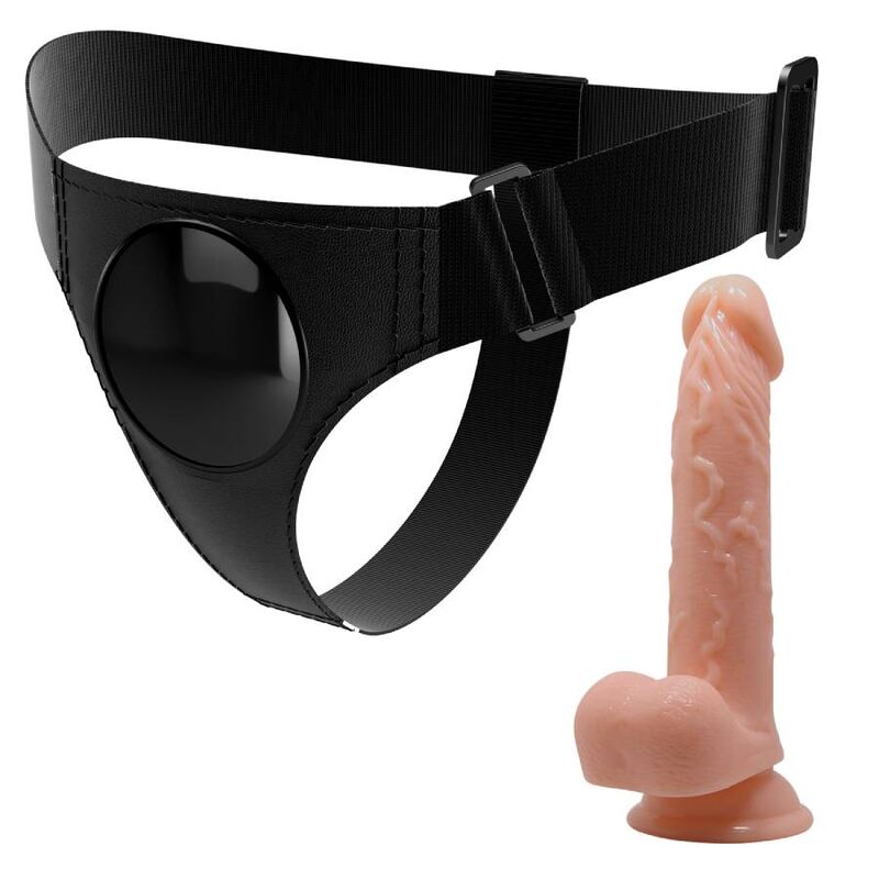 PRETTY LOVE - KAIŠ ZA KAIŠEVE UNIVERZALNI KAIŠ SA DILDO KEVINOM 19 CM PRIRODAN