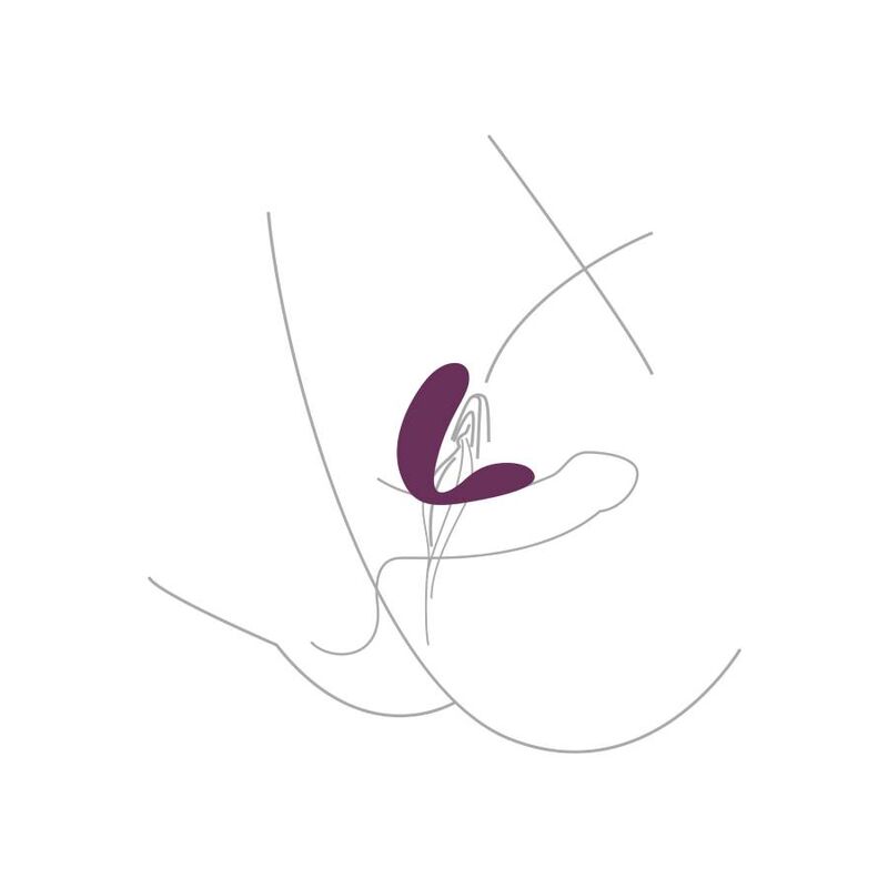 XOCOON - VIBRATOR ZA PAROVE BOUND LOVE, LILA