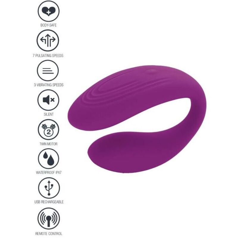 XOCOON - VIBRATOR ZA PAROVE BOUND LOVE, LILA