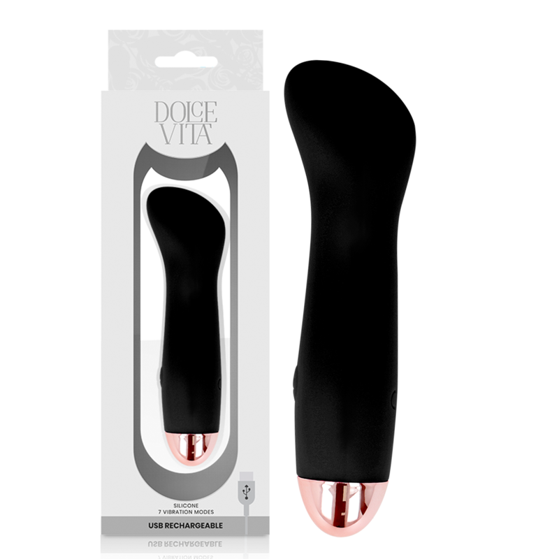 DOLCE VITA - PUNJIVI VIBRATOR JEDAN CRNI 7 BRZINA