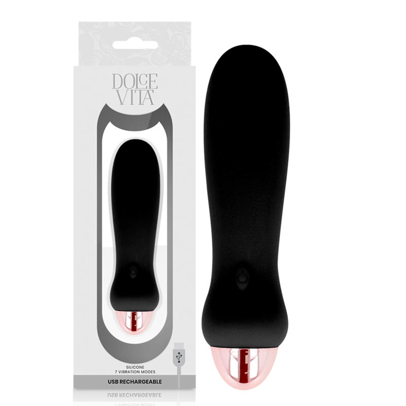 DOLCE VITA - PUNJIVI VIBRATOR FIVE BLACK 7 BRZINA