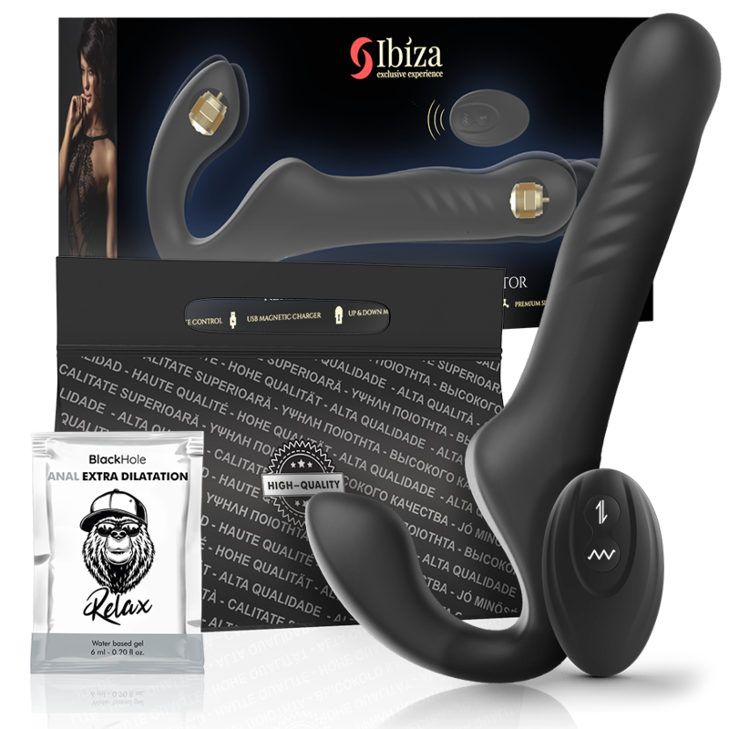 IBIZA - VIBRATOR BEZ KAIŠA SA DALJINSKIM GORE-DOLE