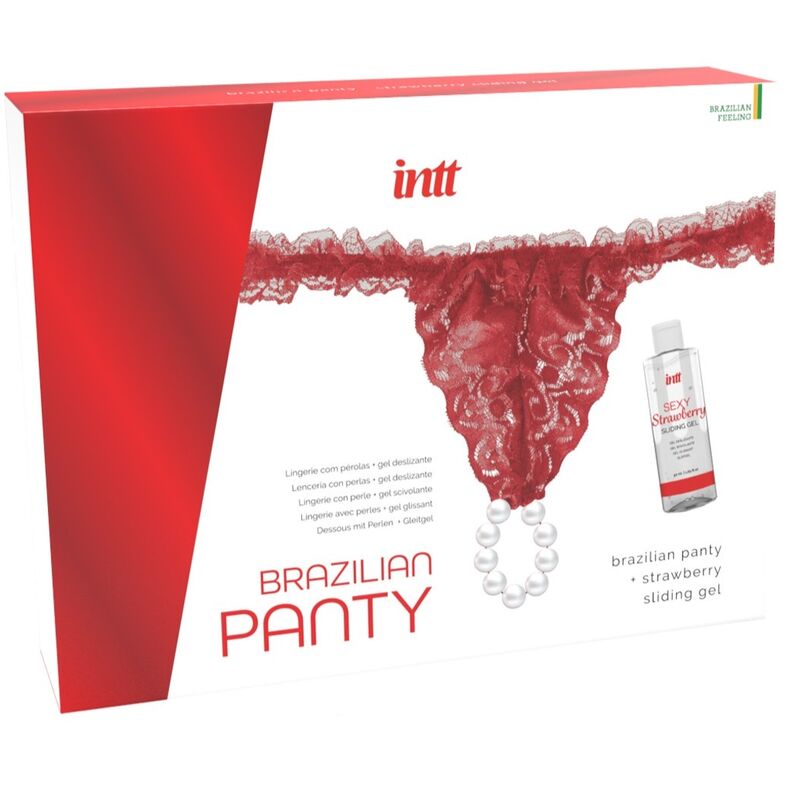 INTT IZLAZI - BRAZILSKE CRVENE GAĆICE SA BISERIMA I LUBRIKANTOM GELOM 50 ML