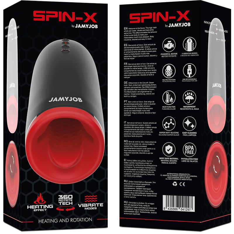 JAMYJOB - SPIN-X GREJNI I ROTIRAJUĆI MASTURBATOR