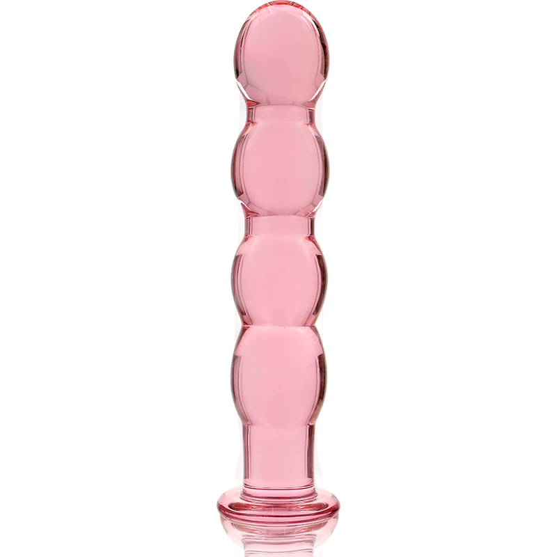NEBULA SERIJA IBIZA – MODEL 10 DILDO BOROSILIKATNO STAKLO ROZI 16.5 CM -O- 3.5 CM