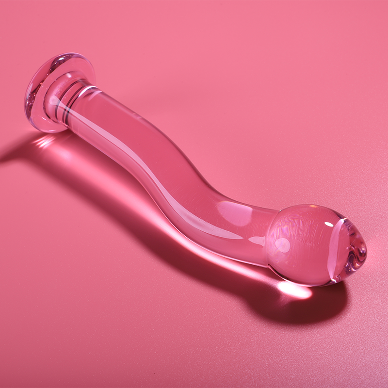 NEBULA SERIJA IBIZA - MODEL 18 DILDO BOROSILIKATNO STAKLO ROZI 18,5 CM -O- 3,5 CM