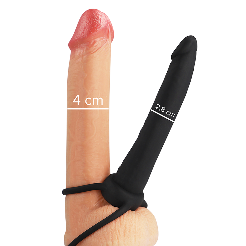 MITOLOGIJA - KOBI ONIKSA ANALNI DILDO SA PRSTENOM ZA PENIS I TESTISE 13 SILIKON CM