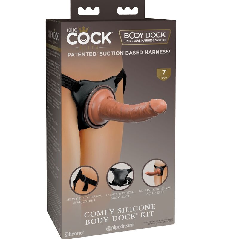 KING COCK - ELITNI UDOBNI PODESIVI POJAS SA DILDOM 17,8 CM