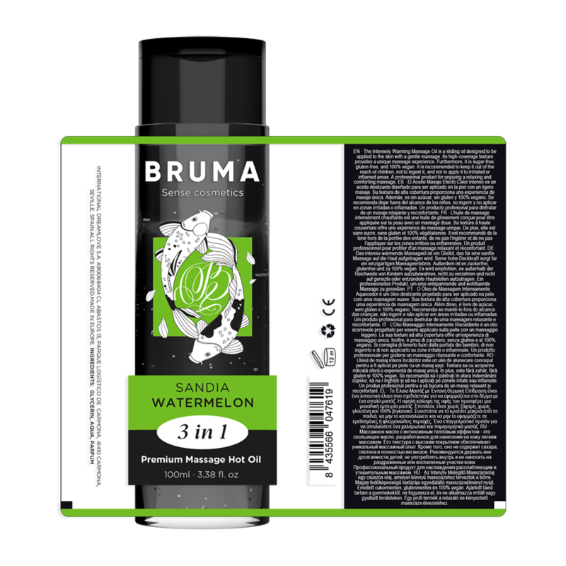 BRUMA - PREMIUM MASAŽNO VRUĆE ULJE LUBENICA 3 U 1 - 100 ML