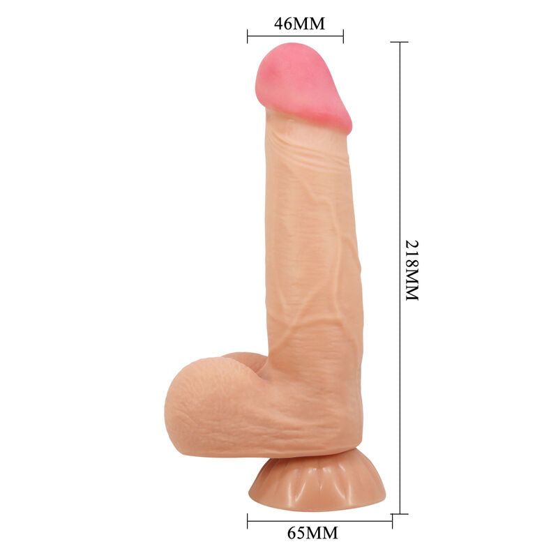 PRETTY LOVE - REALISTIČNI DILDO IZ SERIJE SLIDING SKIN SA KLIZNOM KOŽOM I VAKUM ČEPOM 21,8 CM