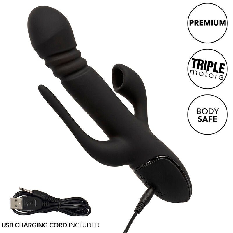 CALEXOTICS - VIBRATOR TROSTRUKA EUFORIJA CRNI