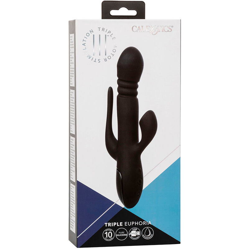 CALEXOTICS - VIBRATOR TROSTRUKA EUFORIJA CRNI