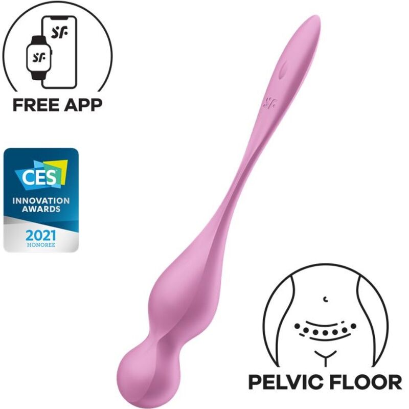 SATISFYER - VIBRIRAJUĆE KEGEL LOPTICE LOVE BIRDS ROZE