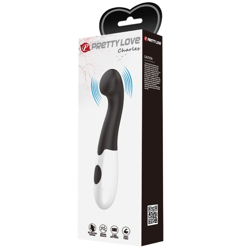PRETTY LOVE - ČARLS DŽI-SPOT VIBRATOR 30 REŽIMA CRNI