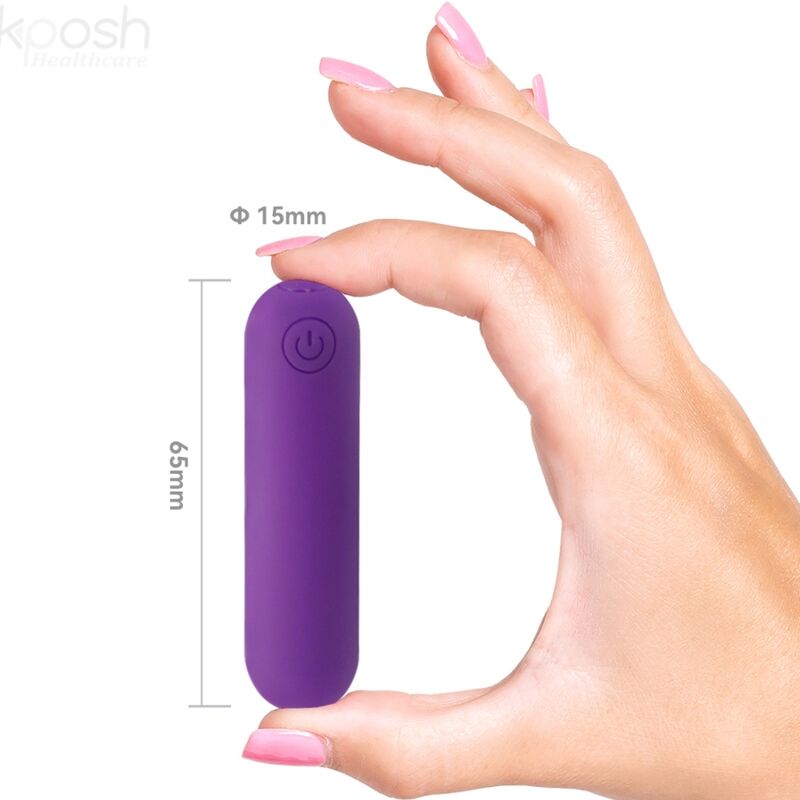 ARMONY - SPLASH JOLINE VIBRATOR METAK SILIKON DALJINSKI 10 VIBRACIJA 6,5 X 1,5 CM LJUBIČASTI