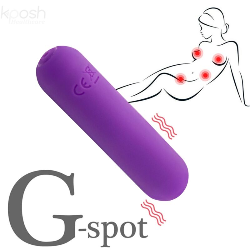 ARMONY - SPLASH JOLINE VIBRATOR METAK SILIKON DALJINSKI 10 VIBRACIJA 6,5 X 1,5 CM LJUBIČASTI