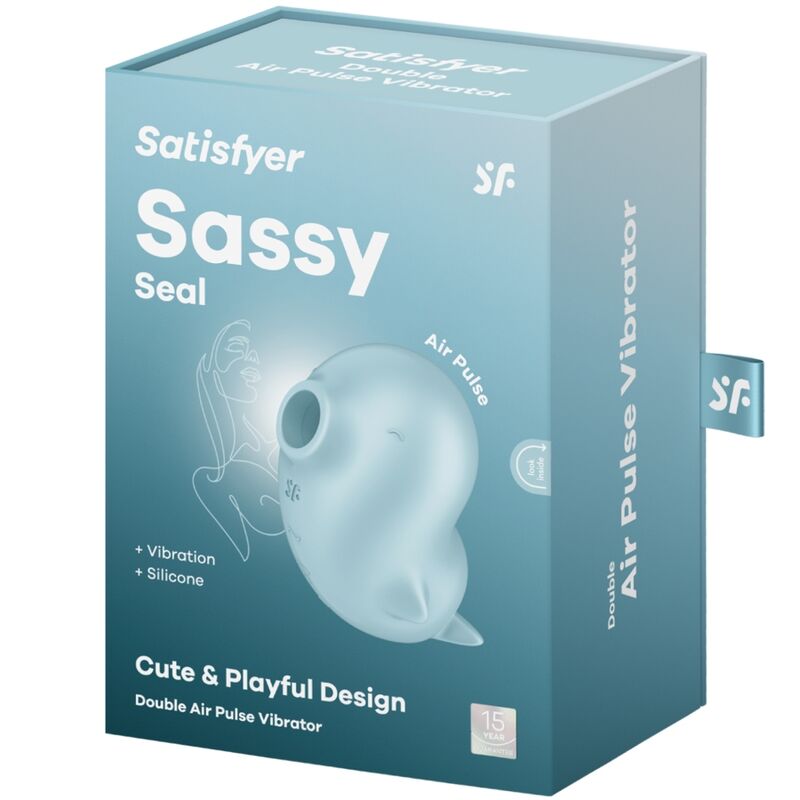 SATISFAJER - VIBRATOR I STIMULATOR KLITORISA SASSY SEAL, PLAVI