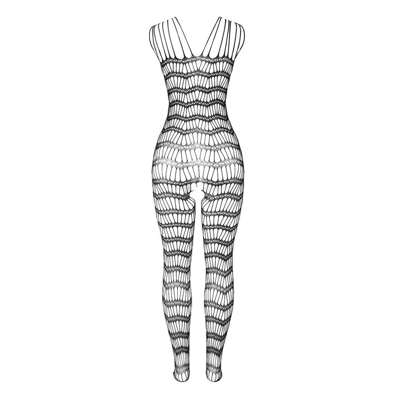 Subblime — 951696 Fishnet Crotchless Bodystocking with Shoulder Straps, Black, One Size — product photo 5