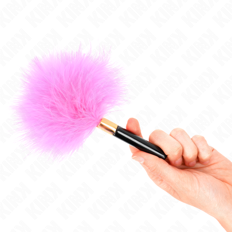 KINK - FUCHSIA ZLATNO METALNO PERJE ZA GOLICANJE 18 CM