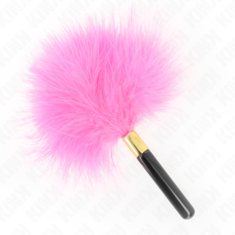 KINK - FUCHSIA ZLATNO METALNO PERJE ZA GOLICANJE 18 CM