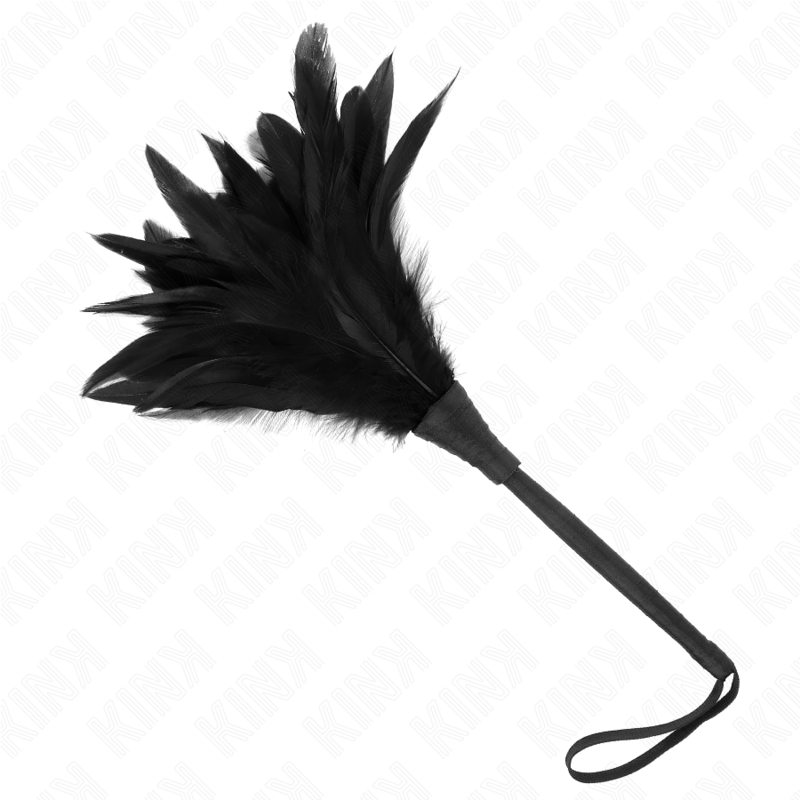 KINK - CRNE SOBARICE PERJANICE ZA GOLICANJE U OBLIKU ROGA 36 CM