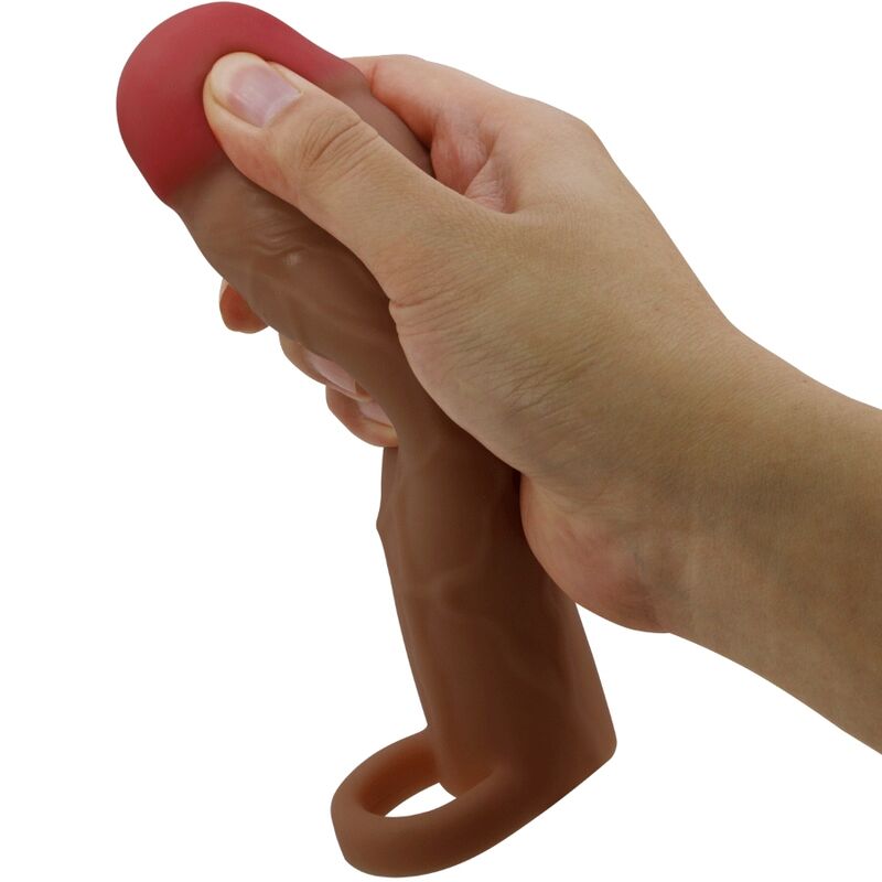 PRETTY LOVE - HANI NAVLAKA ZA PENIS SA 5 CM PRODUŽETKOM MULAT