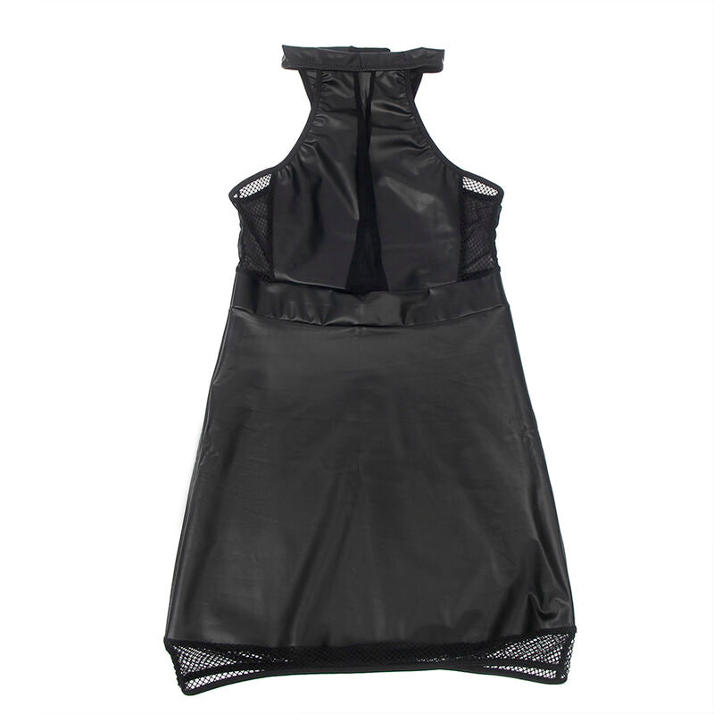 SUBBLIME - 955472 HALTER NECK HALJINA SA PROZIRNIM DETALJIMA CRNA S/M