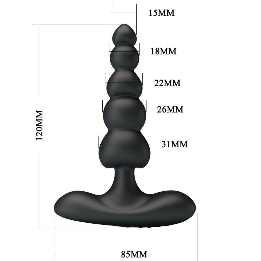 PRETTY LOVE - KORBAN ANALNI VIBRATOR 10 VIBRACIJA CRNI