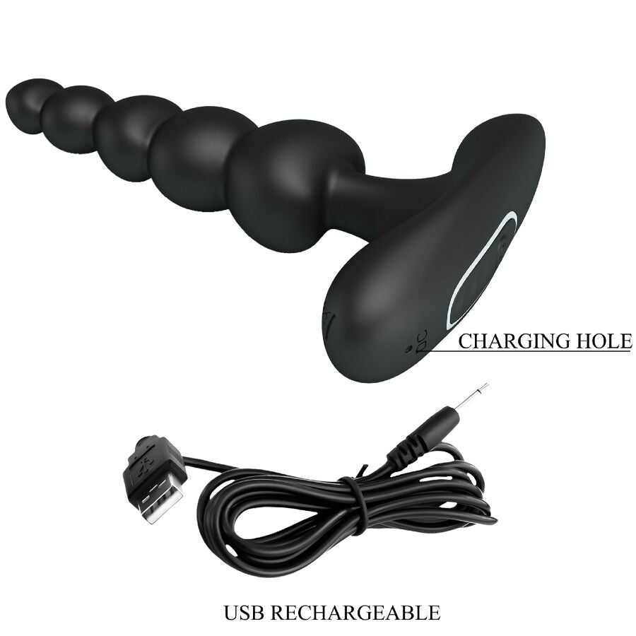 PRETTY LOVE - KORBAN ANALNI VIBRATOR 10 VIBRACIJA CRNI