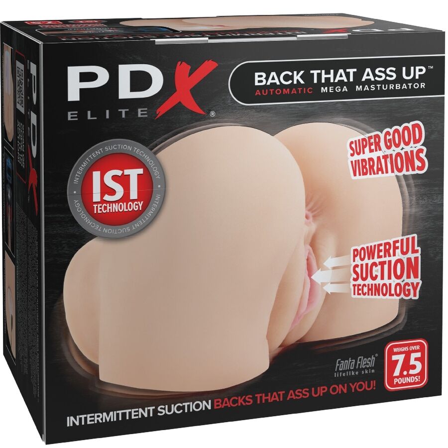 PDX Elite Back That Ass Up — Realistic Vibrating Masturbator