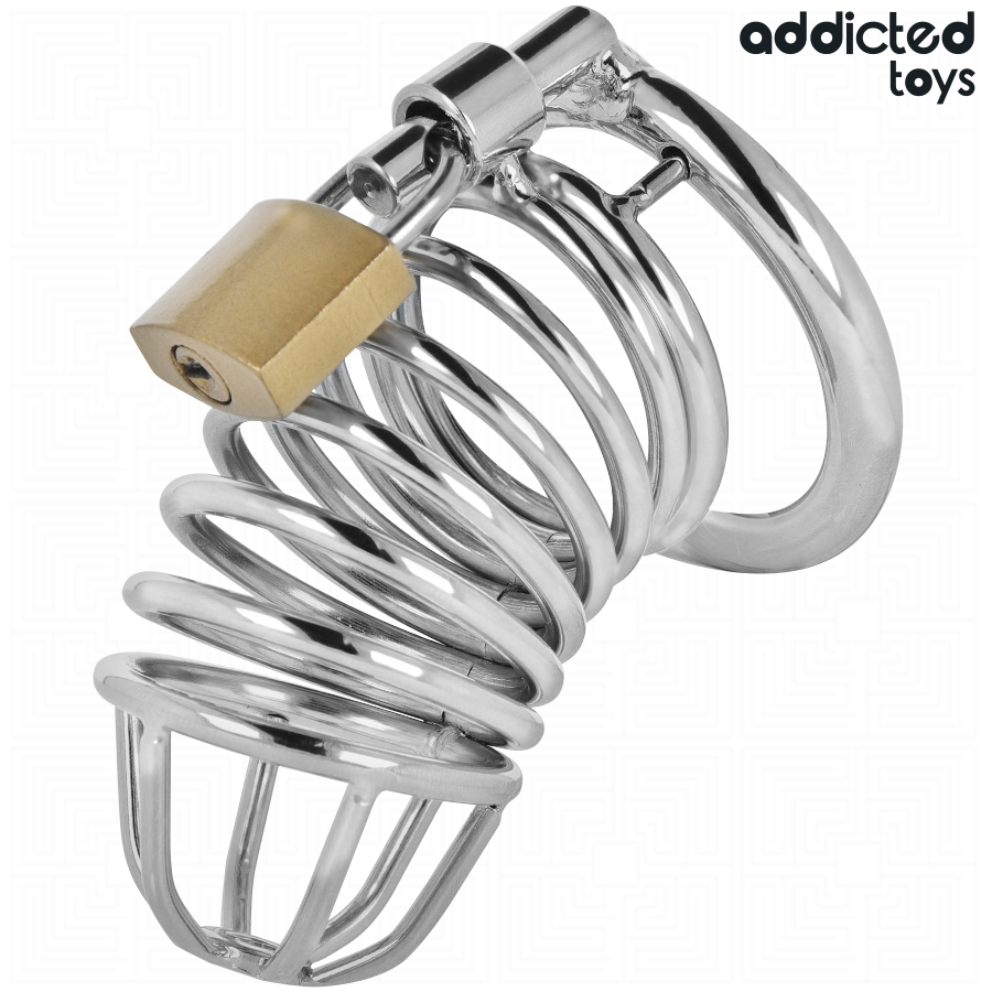 ADDICTED TOYS LOCKED - METALNI KAVEZ ZA PENIS OD GVOŽĐA 4 CM VELIČINA S