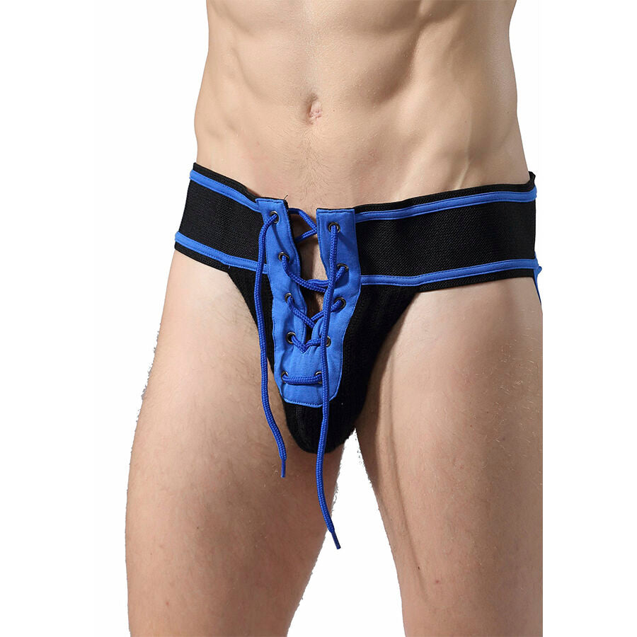 MOB - FETISH JOCKSTRAP FOOTBALL BLUE SIZE M