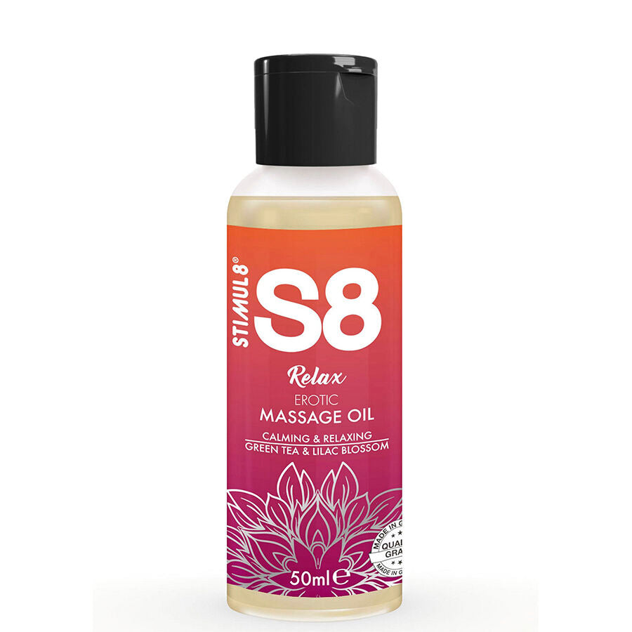 STIMUL8 - S8 RELAKS EROTSKO ULJE ZA MASAŽU ZELENI ČAJ 50 ML