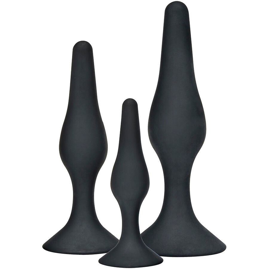 TOYJOY - ANALNA IGRA CURVY COMPANIONS ANALNI ČEP 3 KOMADA CRNI