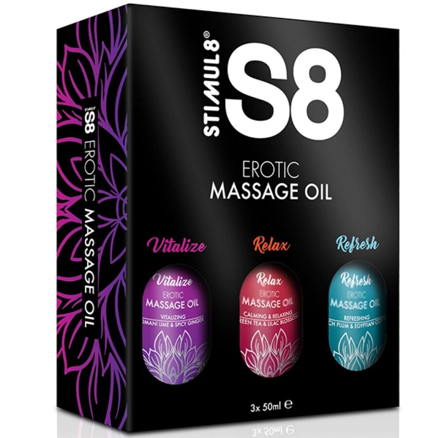 STIMUL8 - S8 ULJE ZA MASAŽU KUTIJA 3 X 50 ML