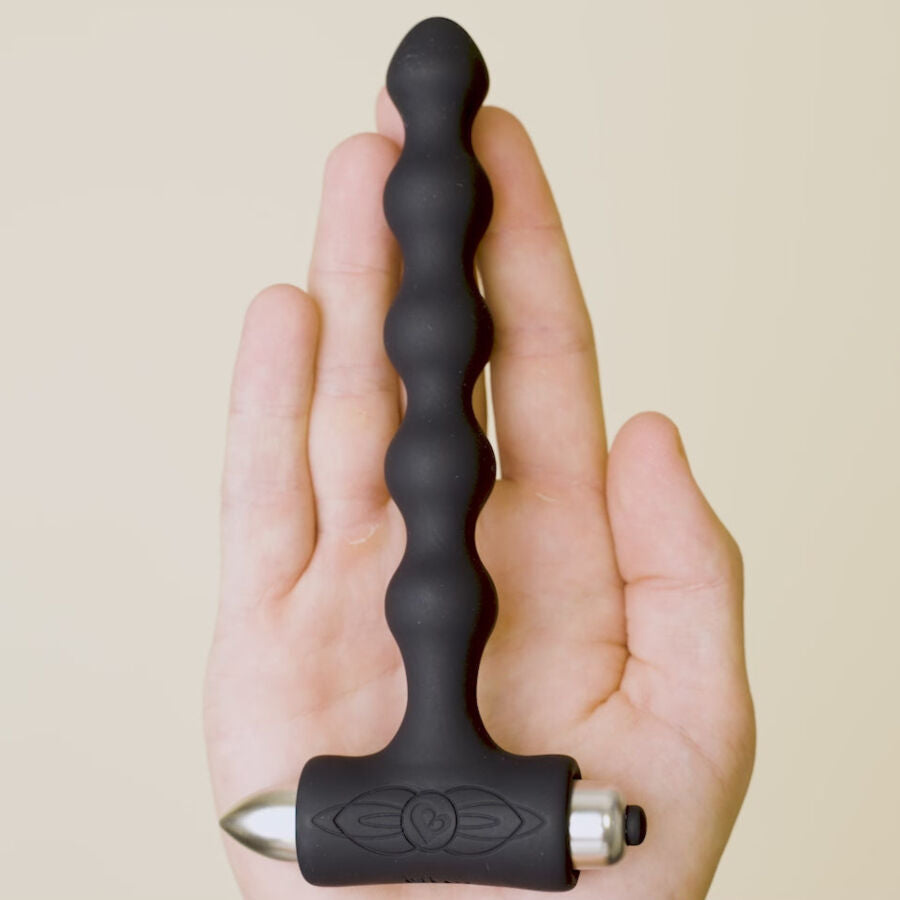 ROCKS- OFF - PETITE SENSATIONS BISERNA ANALNA KUGLE VIBRATOR CRNI