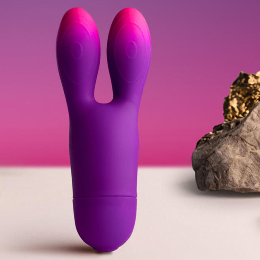 ROCKS- OFF - GLO-GIRL ZEČIJI VIBRATOR LJUBIČASTI FLEKSIBILNI