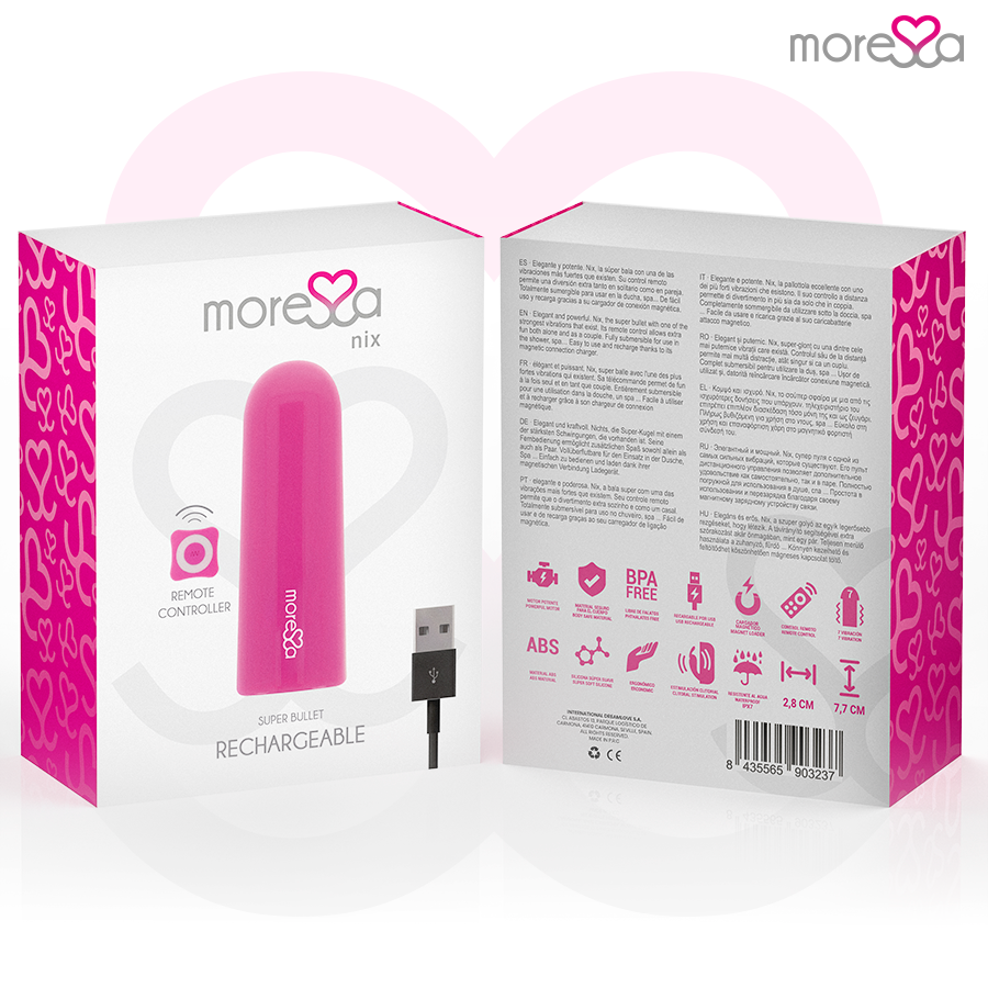 MORESSA - NIX VIBRATOR NA DALJINSKO UPRAVLJANJE ROZE