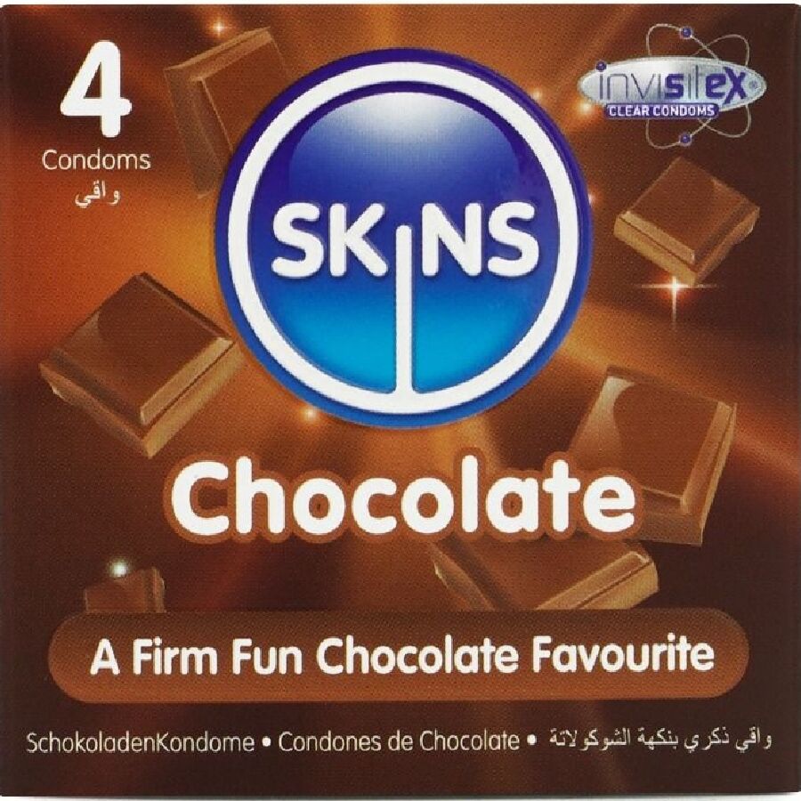 SKINS - ČOKOLADNI PREMIUM KONDOMI PAKOVANJE 4