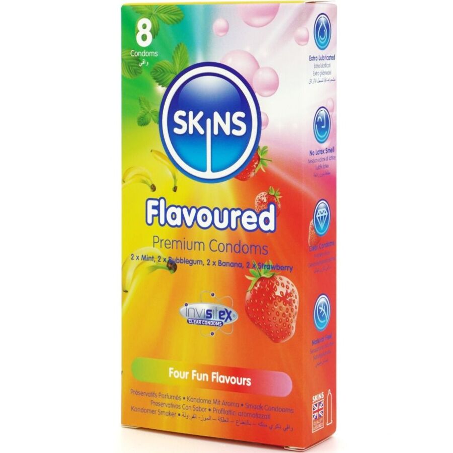 SKINS - MULTI UKUSA VRHUNSKI KONDOMI PAKOVANJE 8