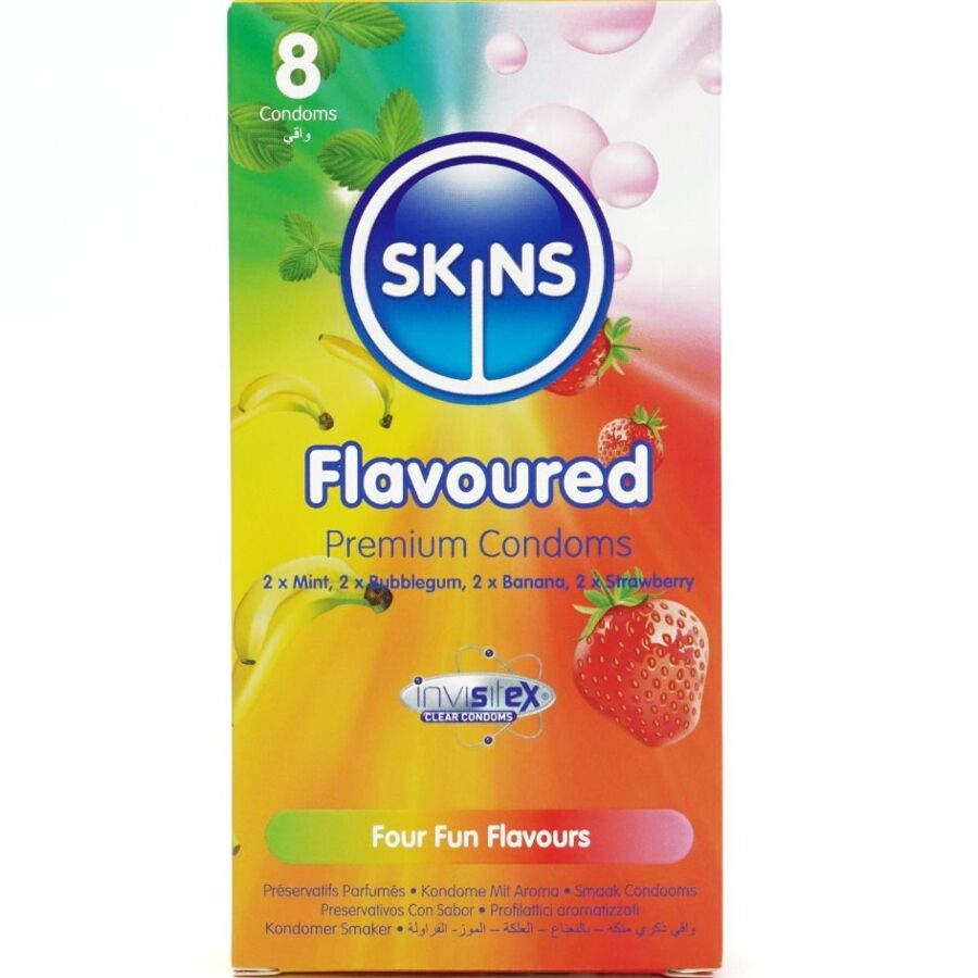 SKINS - MULTI UKUSA VRHUNSKI KONDOMI PAKOVANJE 8