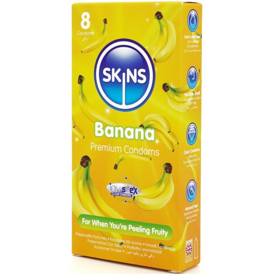 SKINS - BANANA PREMIUM KONDOMI PAKOVANJE 8
