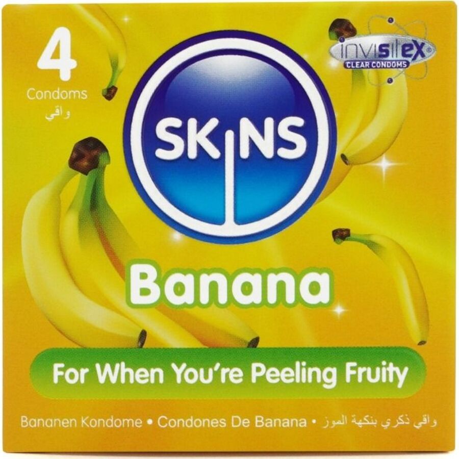 SKINS - BANANA PREMIUM KONDOMI PAKOVANJE OD 4 KOMADA