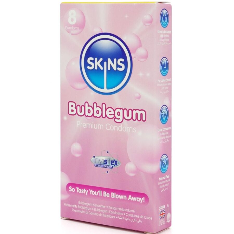 SKINS - PREMIJUM KONDOMI SA UKUSOM ŽVAKE PAKOVANJE OD 8