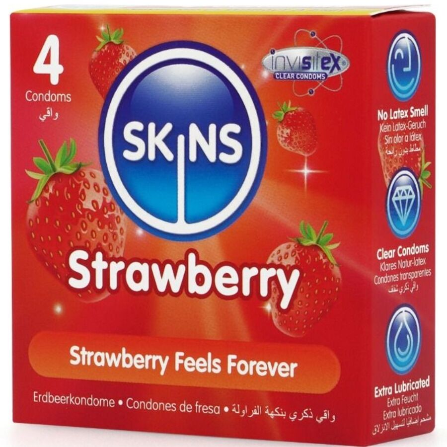 SKINS - JAGODA PREMIUM KONDOMI PAKOVANJE 4