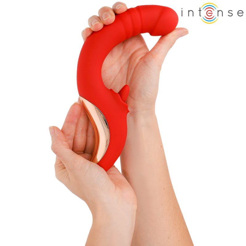 INTENZIVNO - PAULINA VIBRATOR I STIMULATOR U OBLIKU SLOVA U, CRVENI
