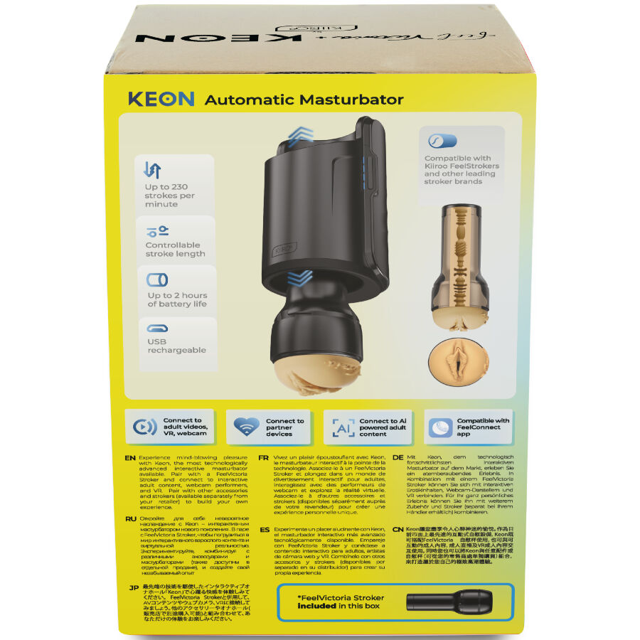 KIIROO - KEON WIFI COMBO VICTORIA JUNE AUTOMATSKI MASTURBATOR + FEEL STROKER