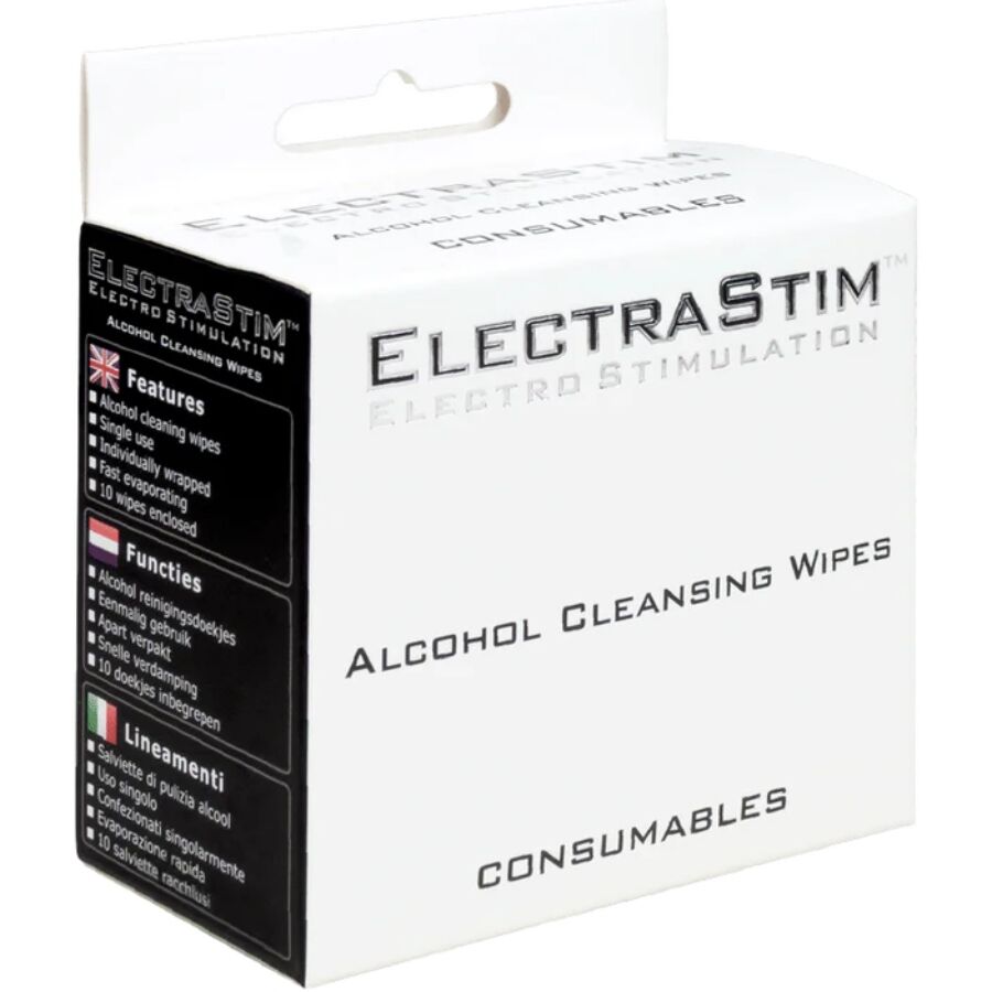 ELEKTRASTIM - VLAŽNE MARAMICE ZA ČIŠĆENJE ALKOHOLOM 10 KOMADA